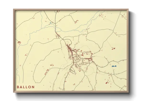 Une affiche de carte sur Ballon