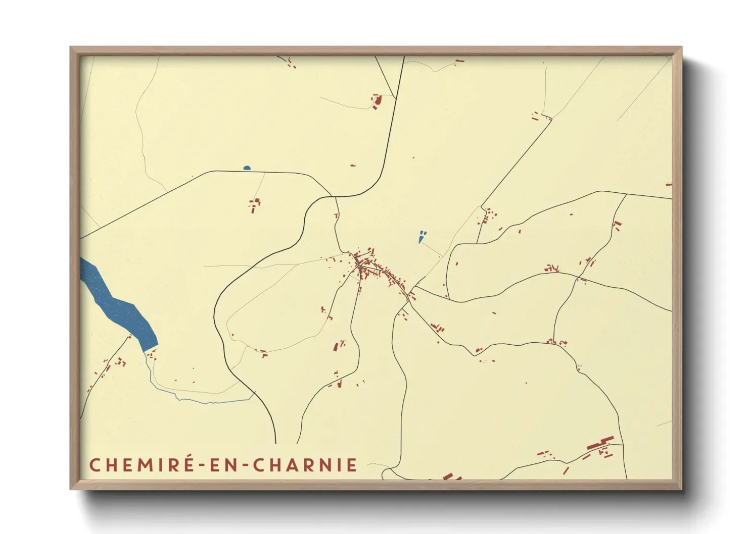 Un poster carteChemiré-en-Charnie