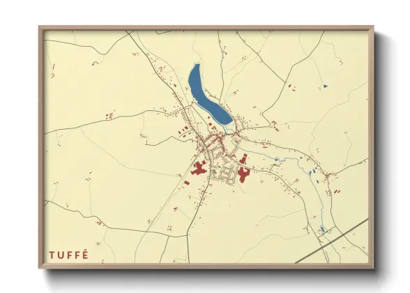 Une affiche de carte sur Tuffé