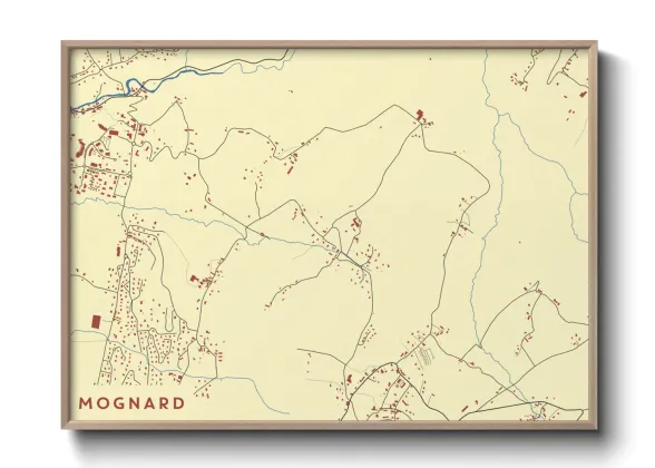 Une affiche de carte sur Mognard