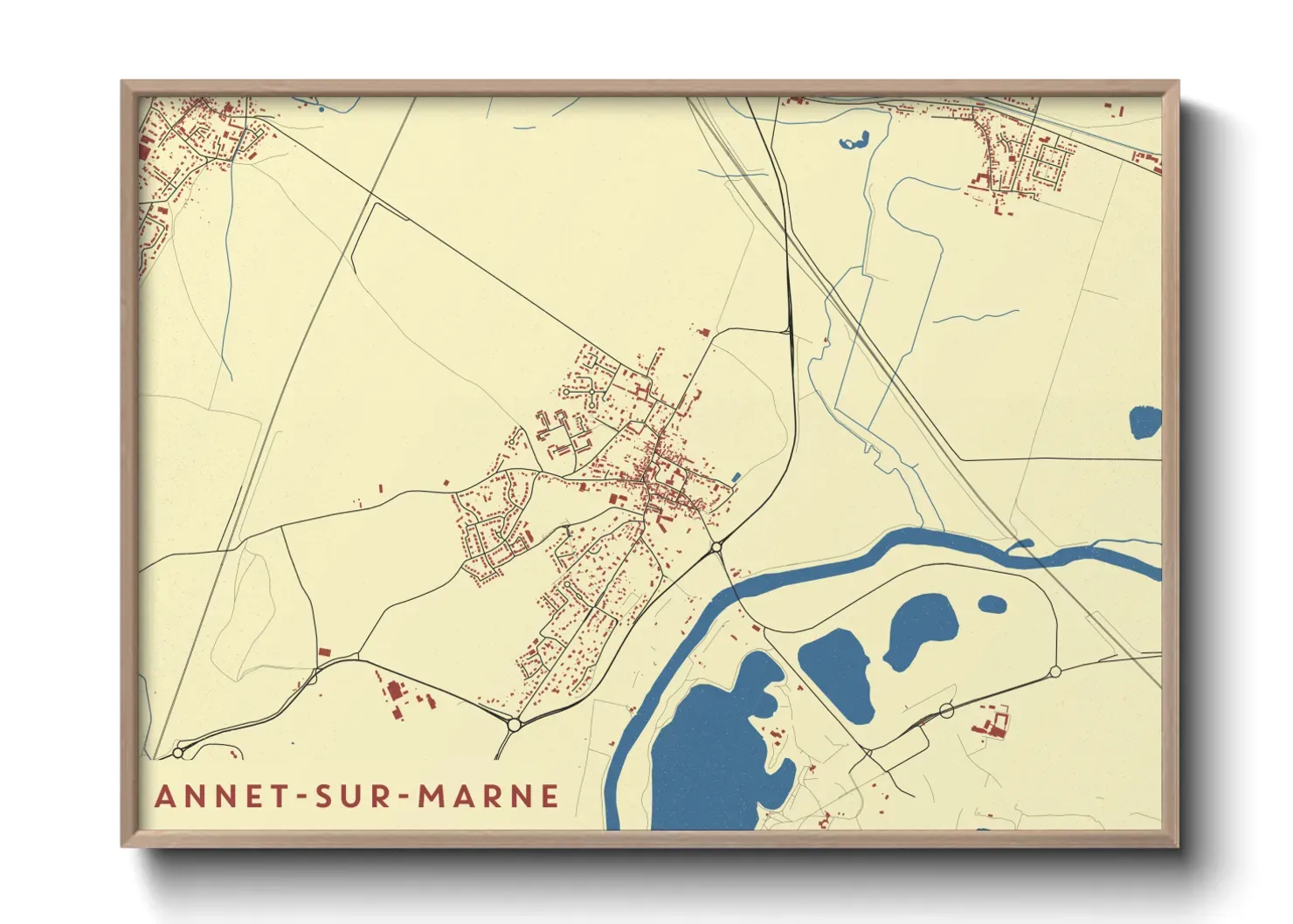Un poster carteAnnet-sur-Marne