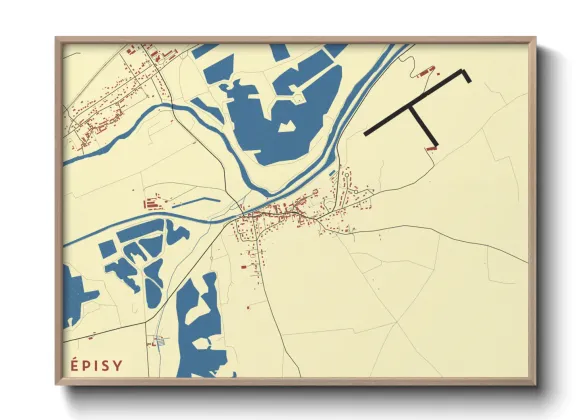 Une affiche de carte sur Épisy