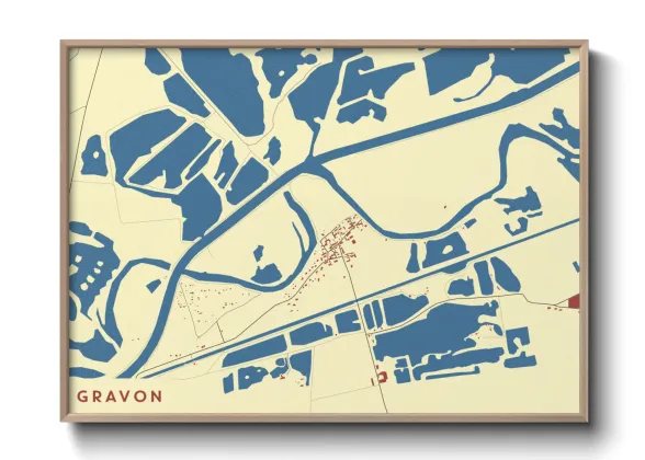 Une affiche de carte sur Gravon