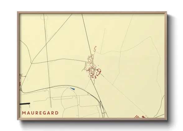 Une affiche de carte sur Mauregard