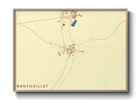 Une affiche de carte sur Nantouillet