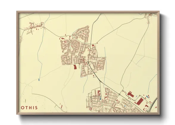 Une affiche de carte sur Othis