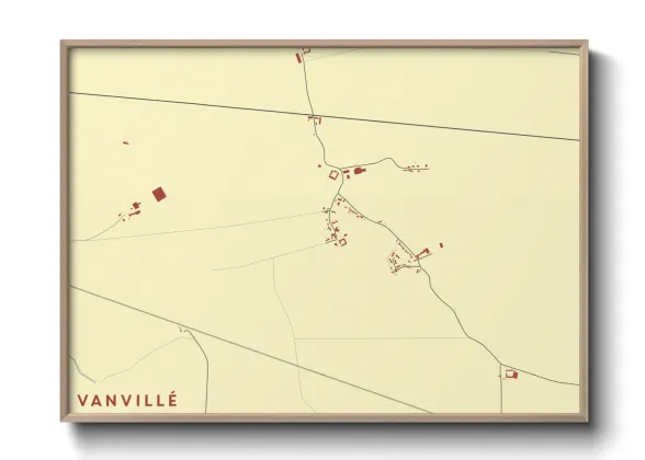 Une affiche de carte sur Vanvillé