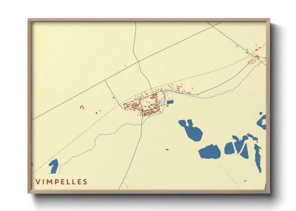 Une affiche de carte sur Vimpelles