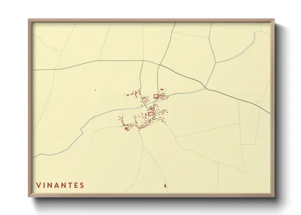 Une affiche de carte sur Vinantes