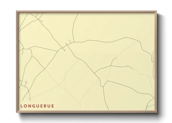 Une affiche de carte sur Longuerue