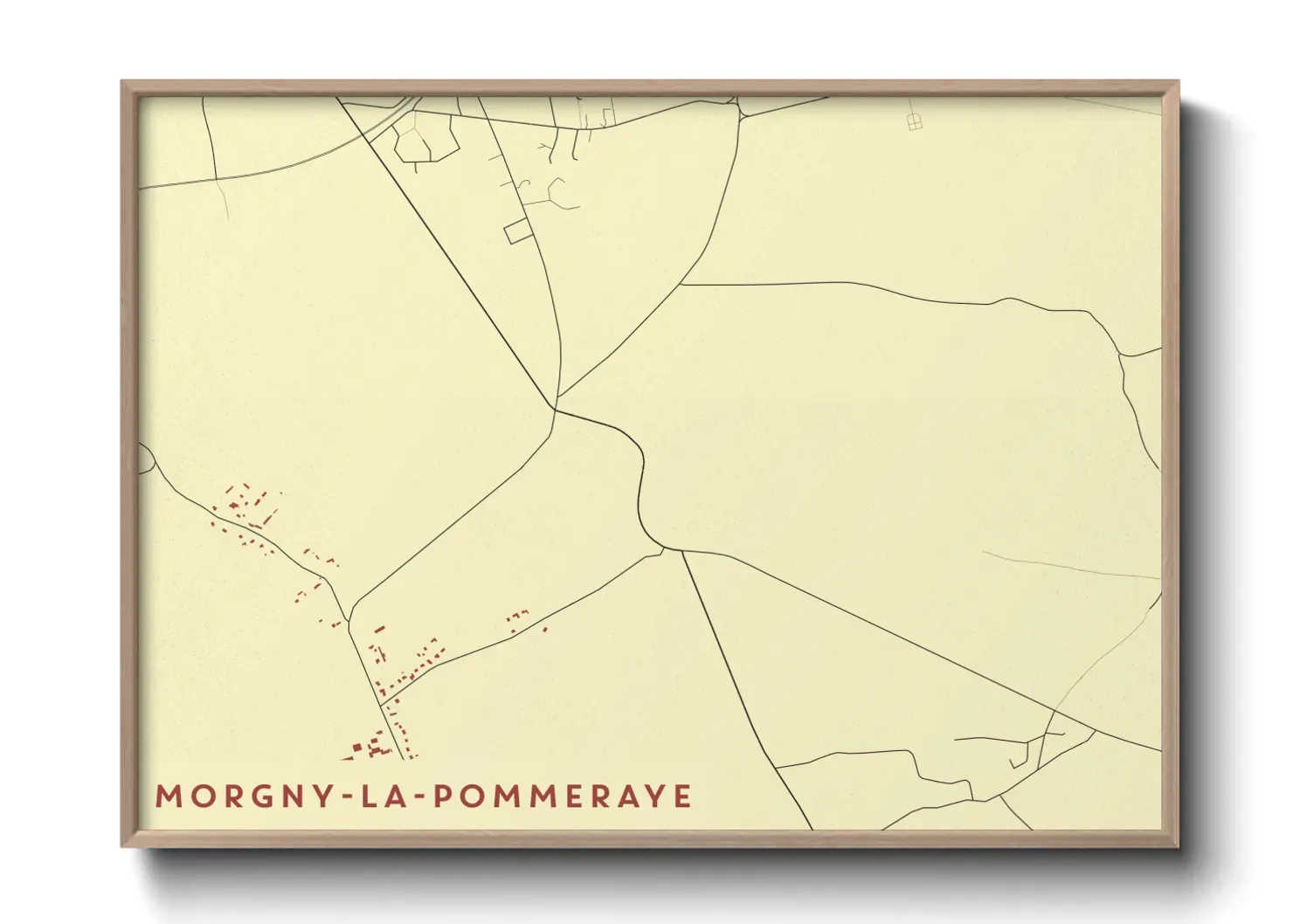 Un poster carteMorgny-la-Pommeraye
