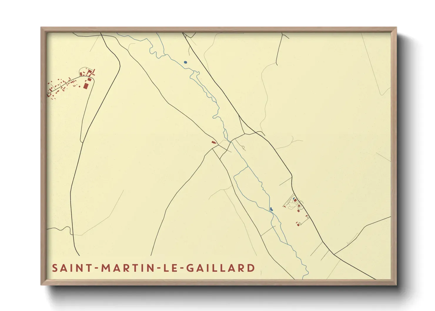Un poster carteSaint-Martin-le-Gaillard
