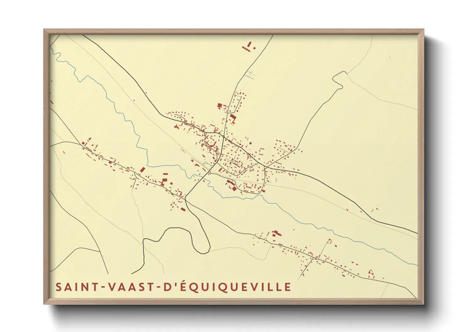 Un poster carteSaint-Vaast-d'Équiqueville