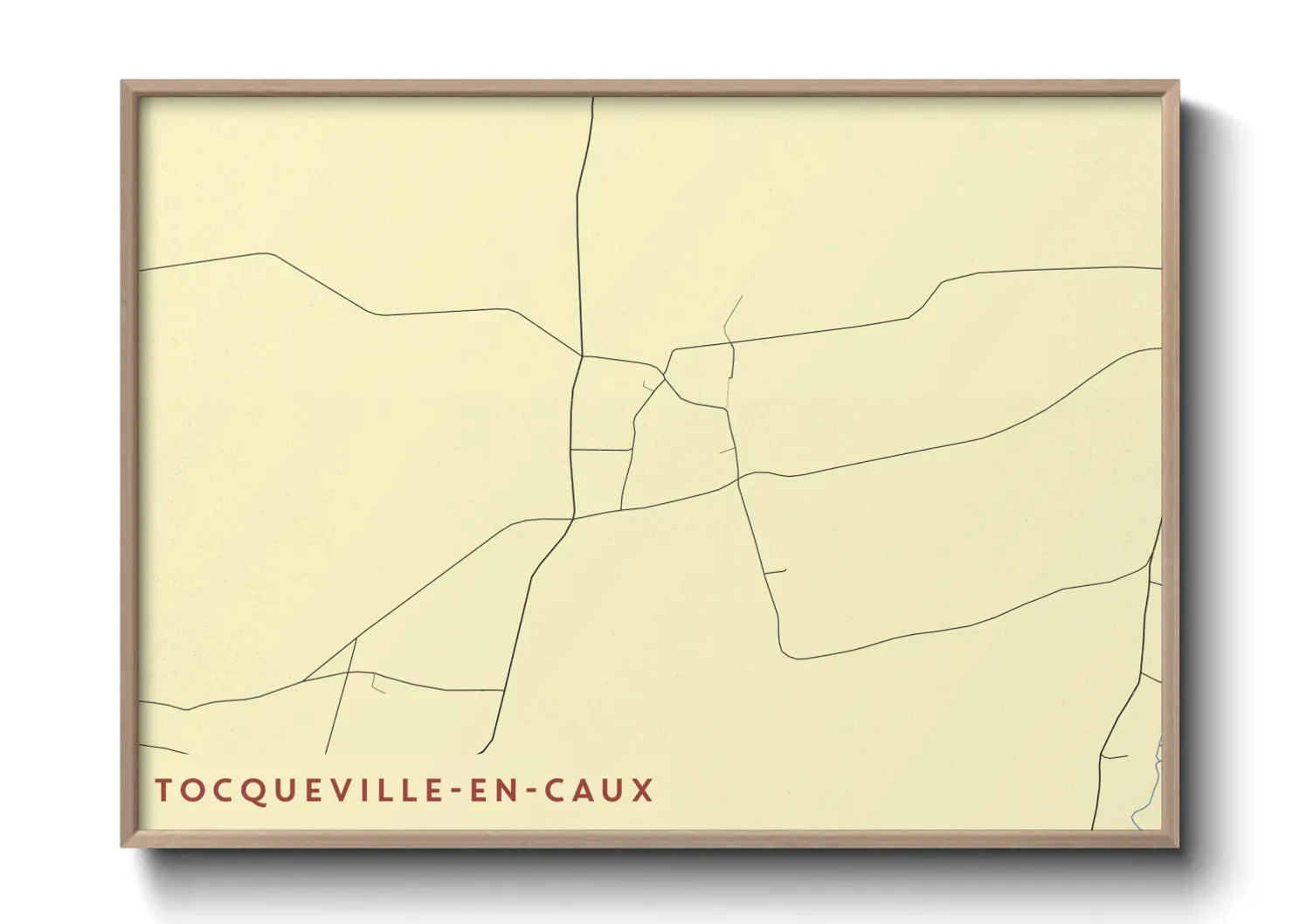 Un poster carteTocqueville-en-Caux