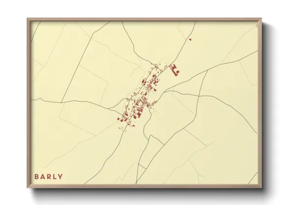 Une affiche de carte sur Barly