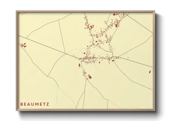 Une affiche de carte sur Beaumetz