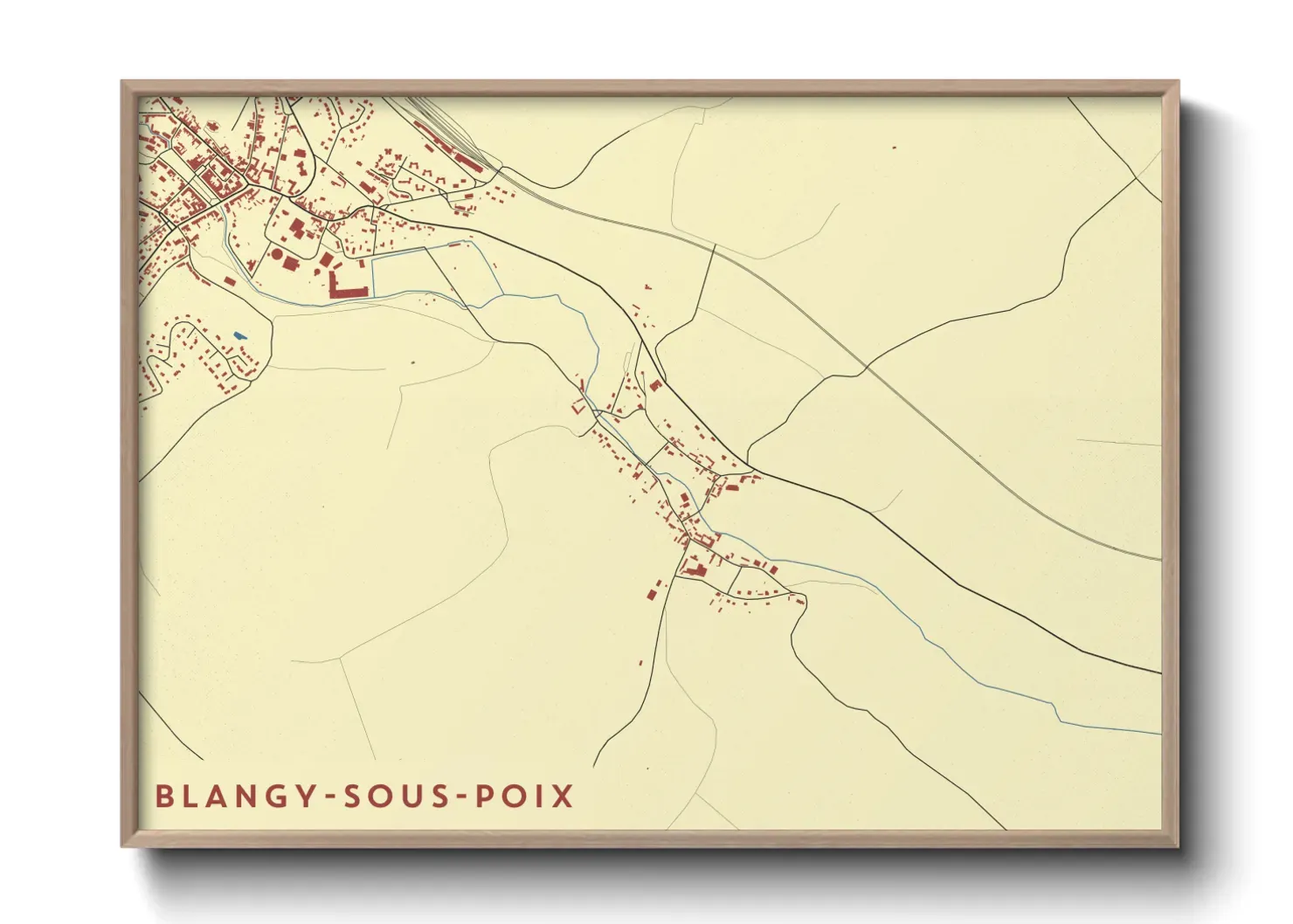 Un poster carteBlangy-sous-Poix