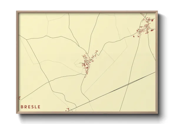 Une affiche de carte sur Bresle