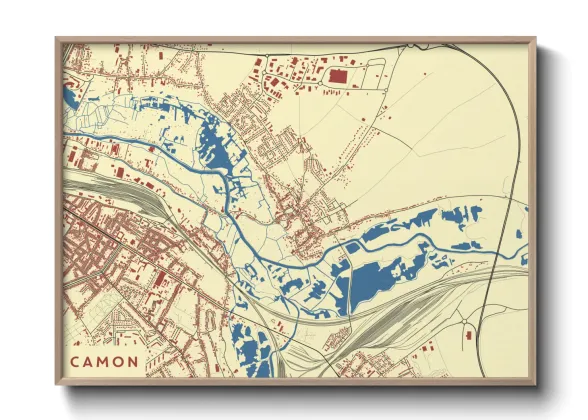 Une affiche de carte sur Camon