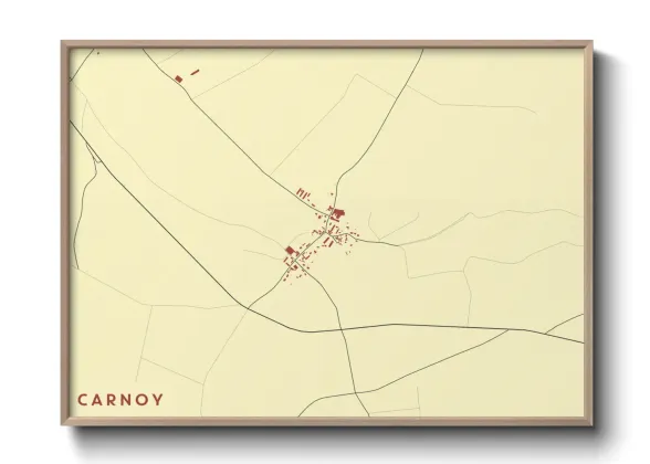 Une affiche de carte sur Carnoy