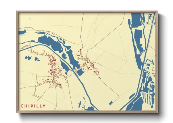 Une affiche de carte sur Chipilly
