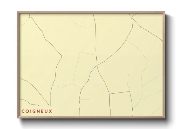 Une affiche de carte sur Coigneux