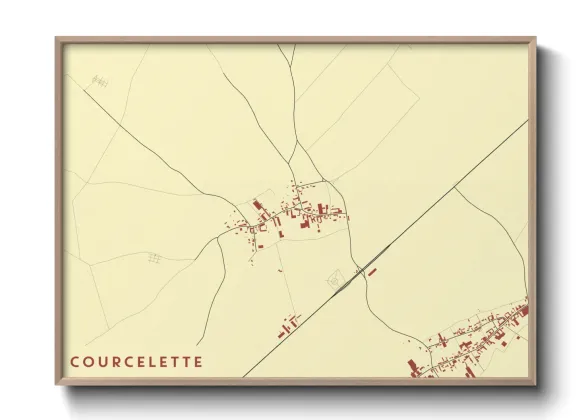 Une affiche de carte sur Courcelette