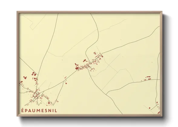 Une affiche de carte sur Épaumesnil