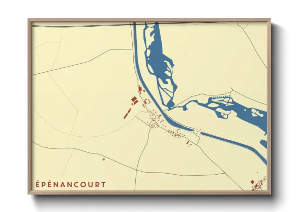 Une affiche de carte sur Épénancourt
