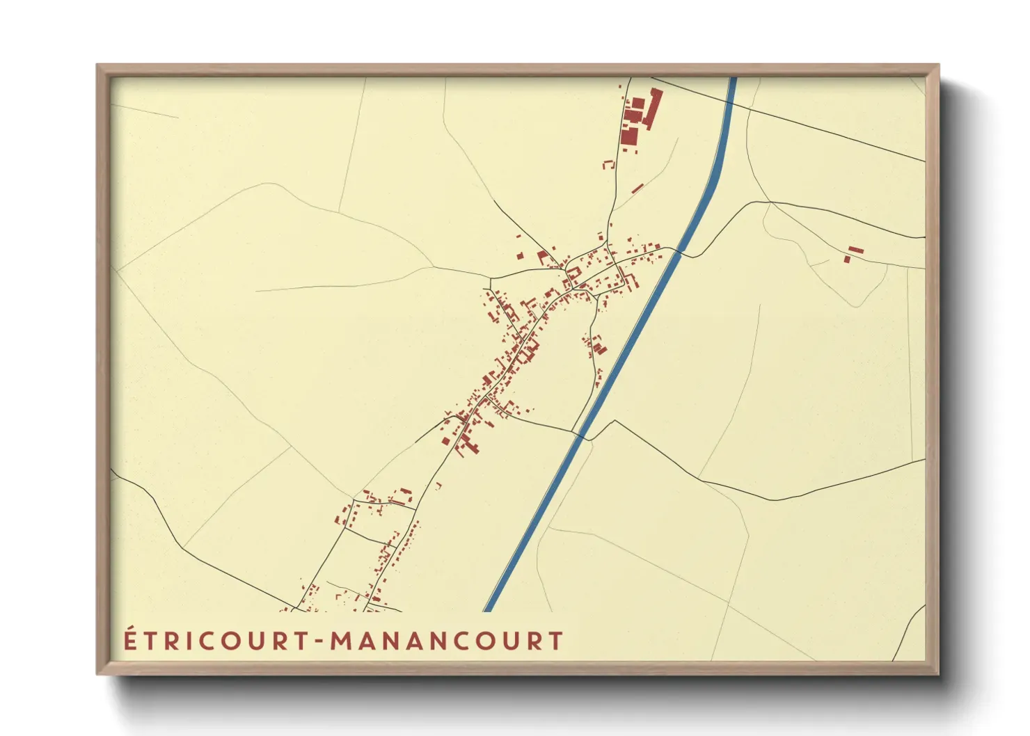 Un poster carteÉtricourt-Manancourt