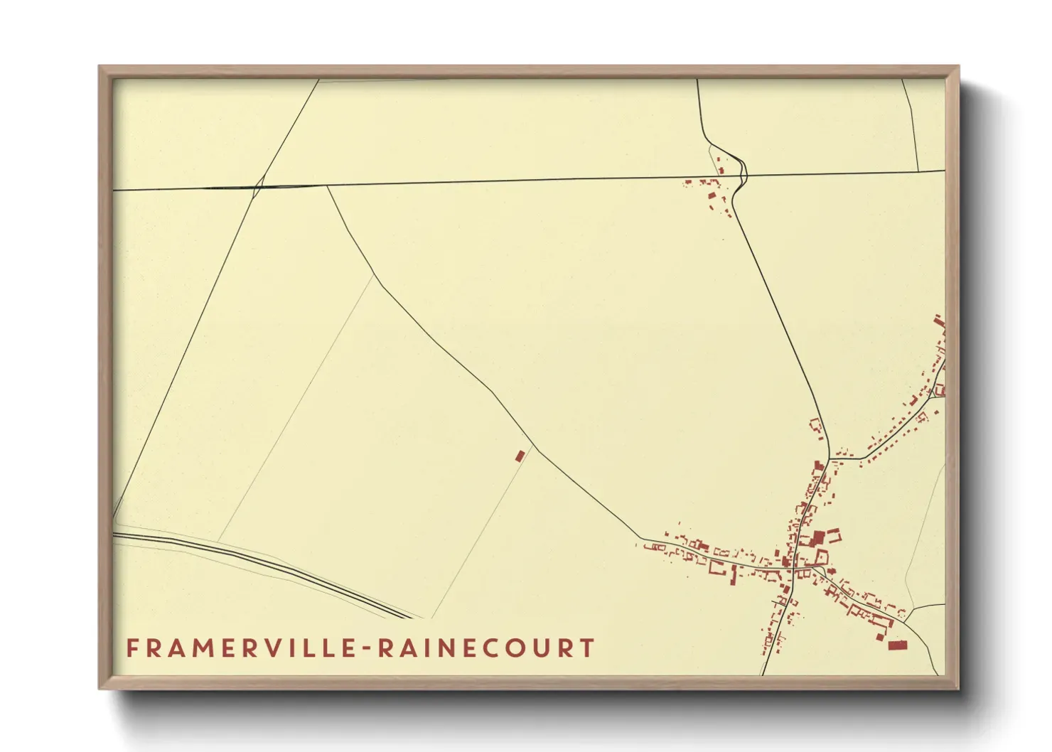 Un poster carteFramerville-Rainecourt
