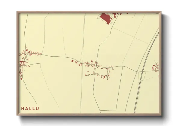 Une affiche de carte sur Hallu