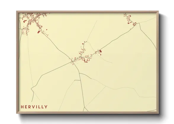 Une affiche de carte sur Hervilly