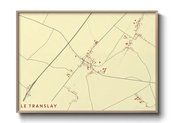 Une affiche de carte sur Le Translay