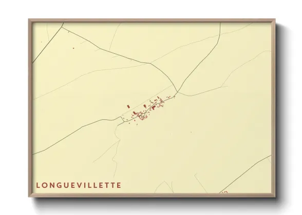 Une affiche de carte sur Longuevillette