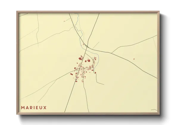 Une affiche de carte sur Marieux