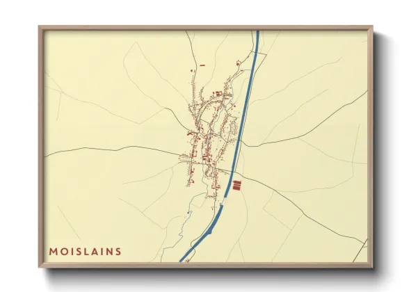 Une affiche de carte sur Moislains