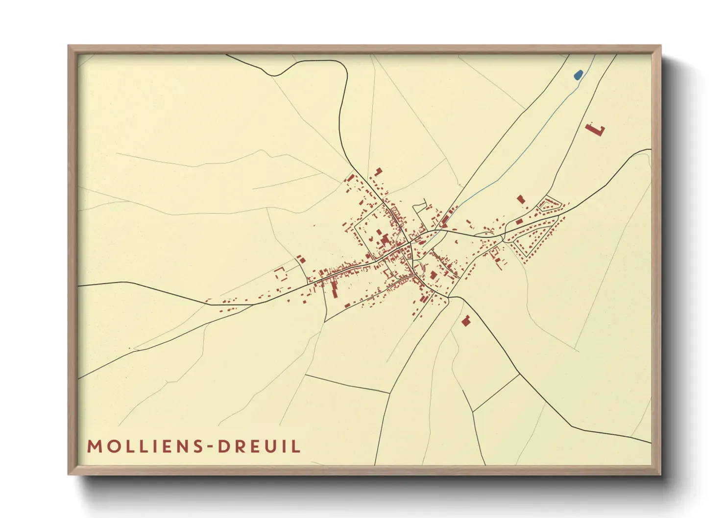 Un poster carteMolliens-Dreuil
