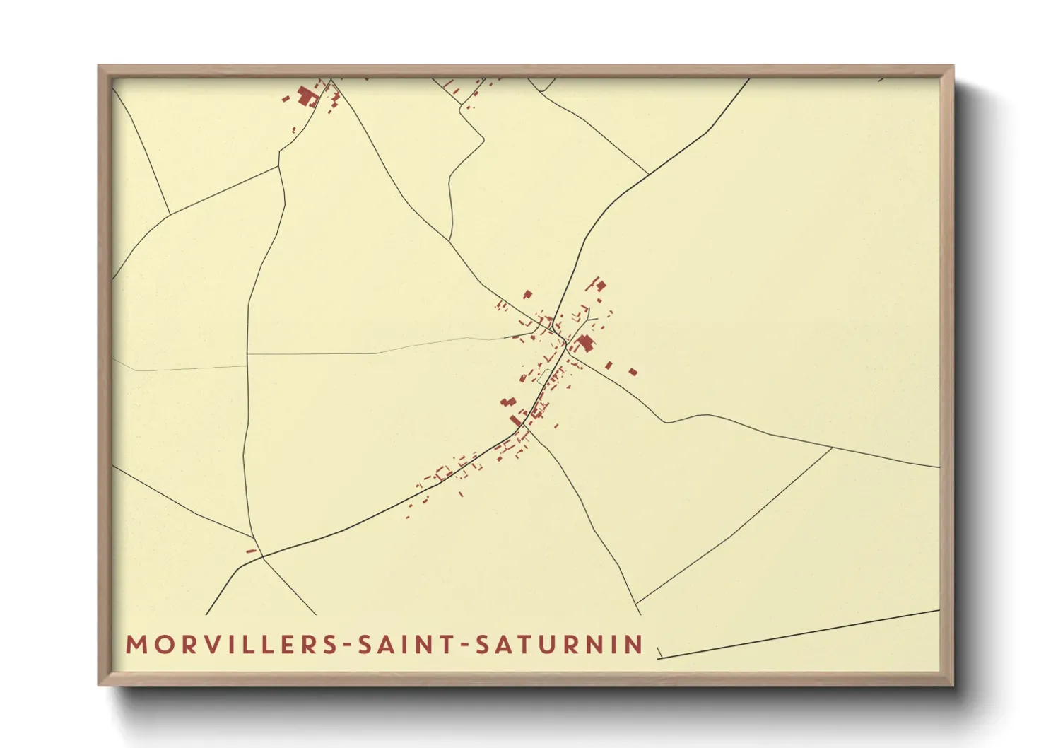 Un poster carteMorvillers-Saint-Saturnin