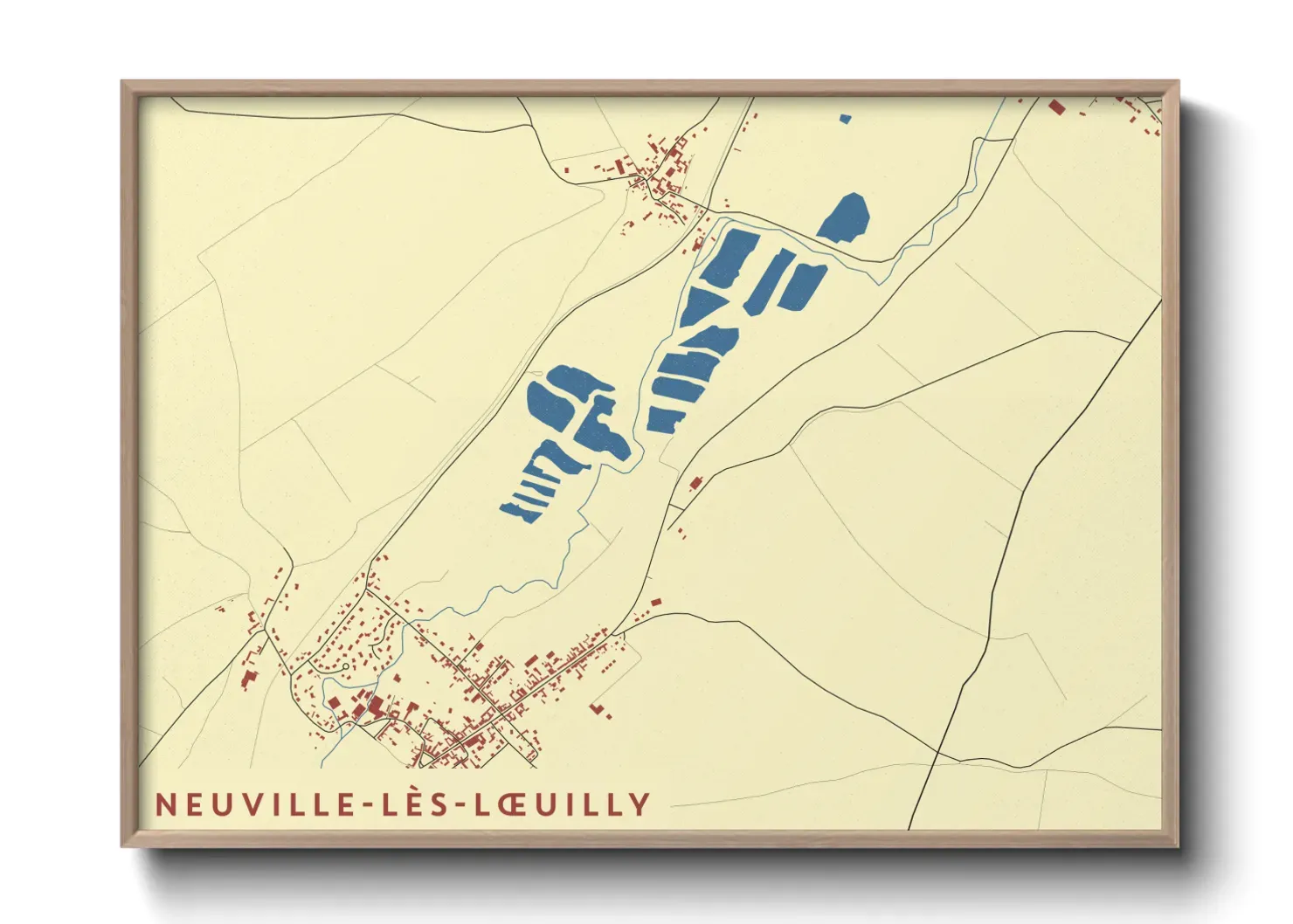 Un poster carteNeuville-lès-Lœuilly