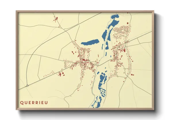 Une affiche de carte sur Querrieu
