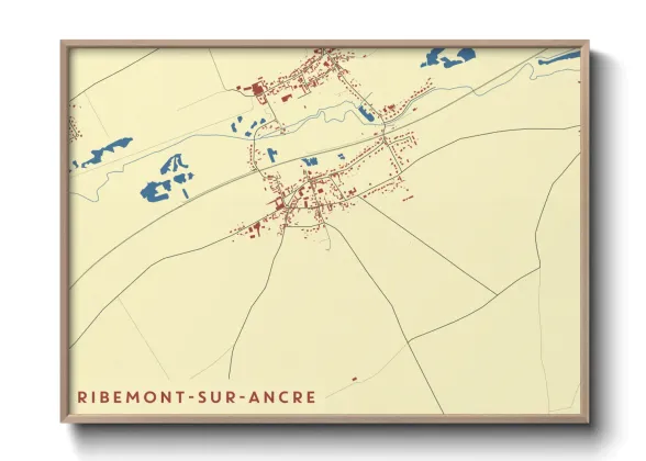 Une affiche de carte sur Ribemont-sur-Ancre