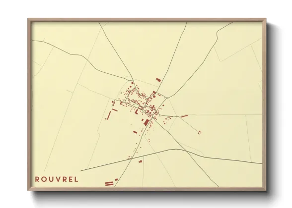 Une affiche de carte sur Rouvrel