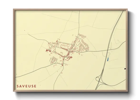 Une affiche de carte sur Saveuse