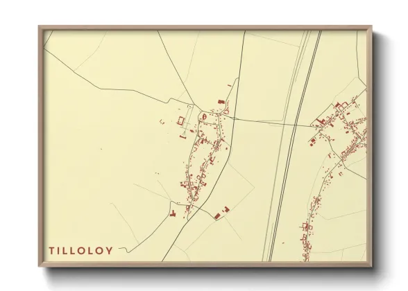 Une affiche de carte sur Tilloloy