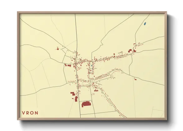 Une affiche de carte sur Vron