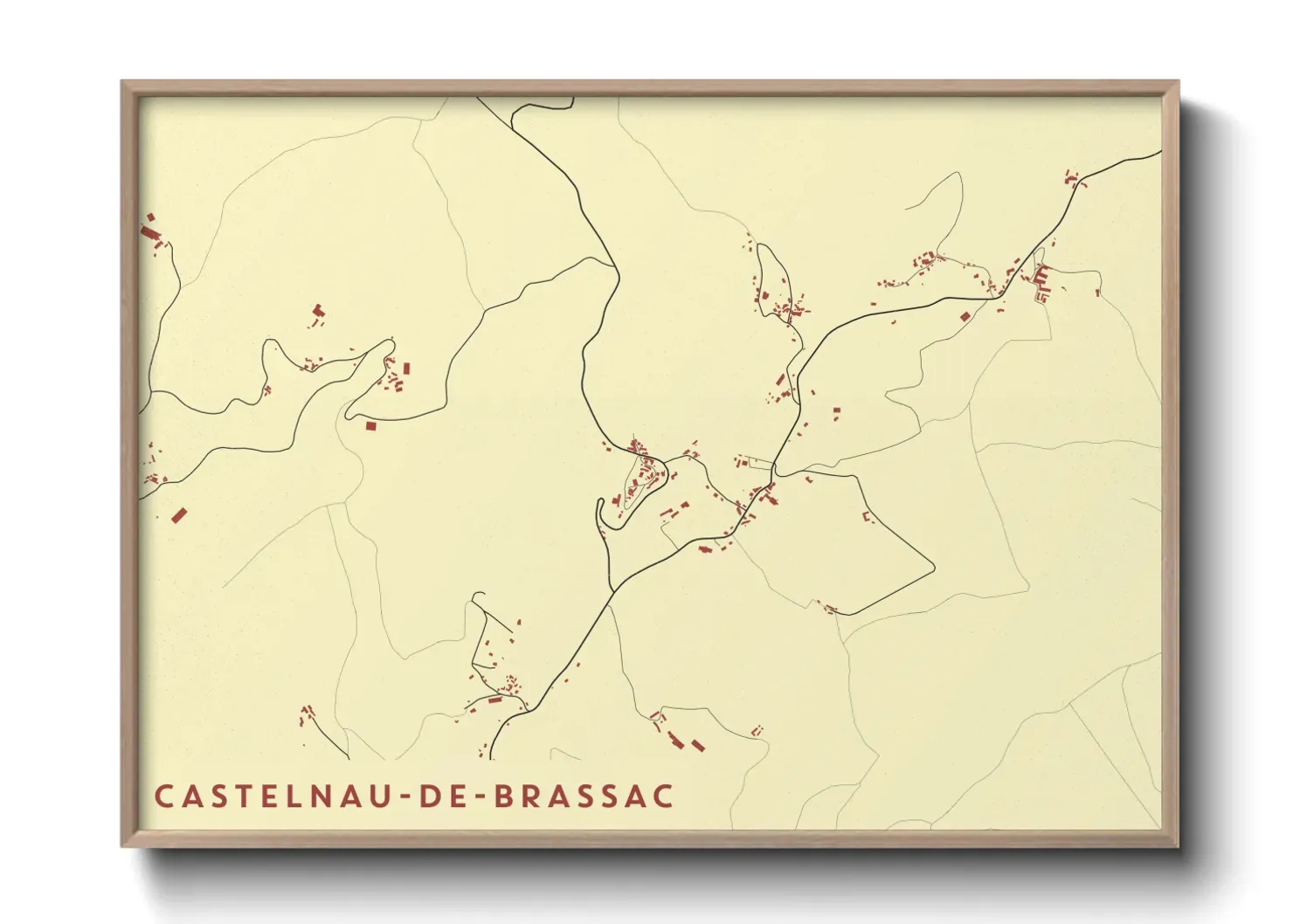 Un poster carteCastelnau-de-Brassac