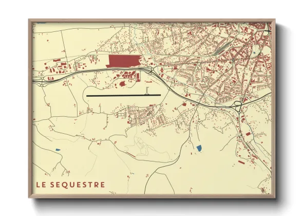 Une affiche de carte sur Le Sequestre