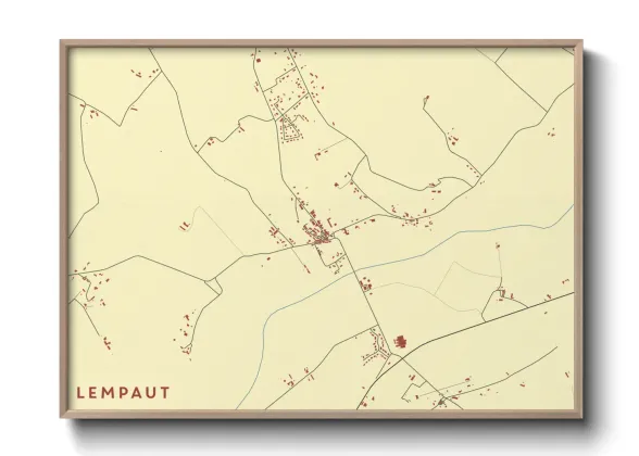 Une affiche de carte sur Lempaut