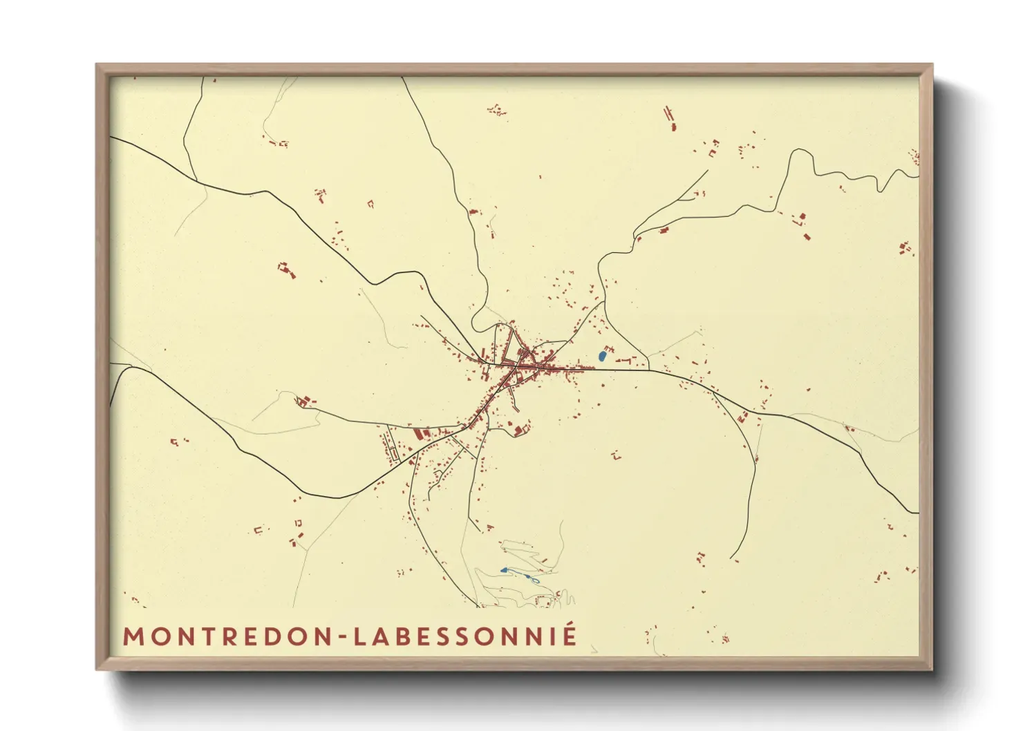 Un poster carteMontredon-Labessonnié
